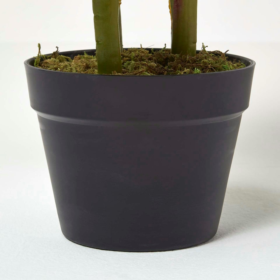 image 1 of Homescapes Artificial Canna Lily Plant, 90 cm Tall