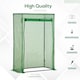 image 8 of Outsunny 100 x 50 x 150cm Greenhouse w/ Zipper Roll-up Door Outdoor