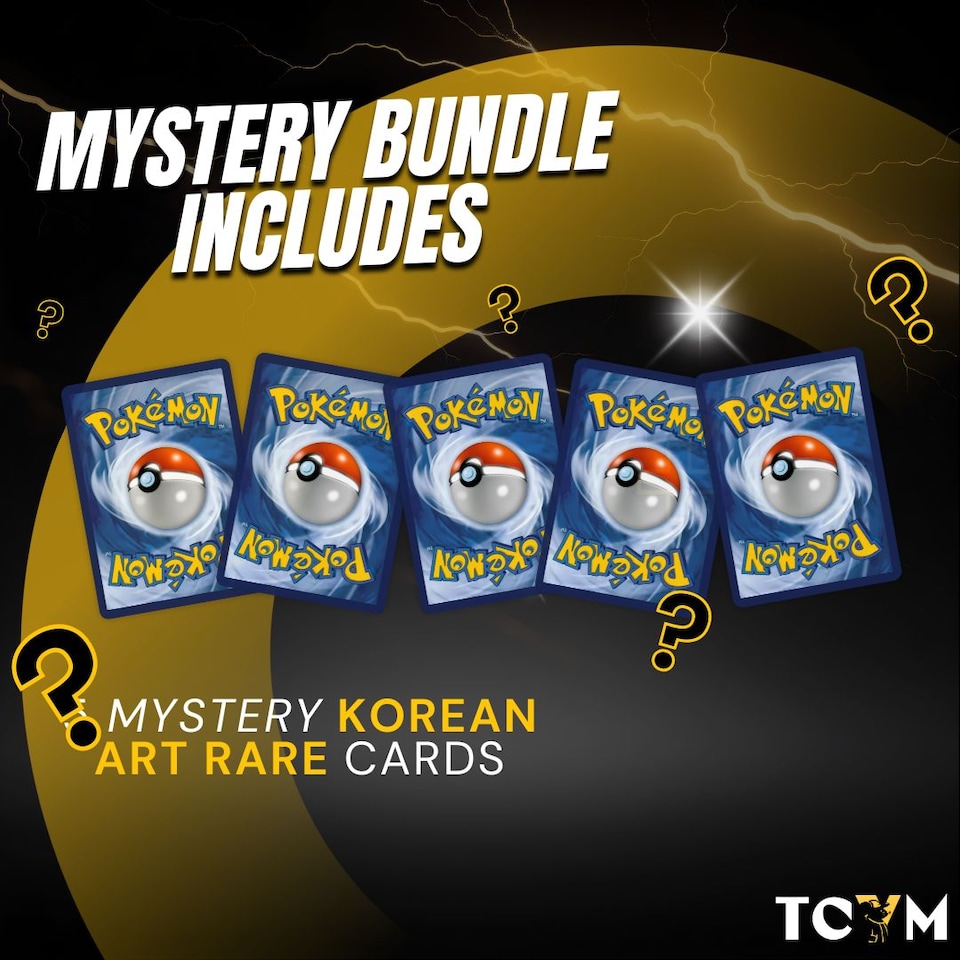 image 1 of Pokemon Korean Art Rare Card - 1 Assorted Rare Card from Random Sets - TCYM