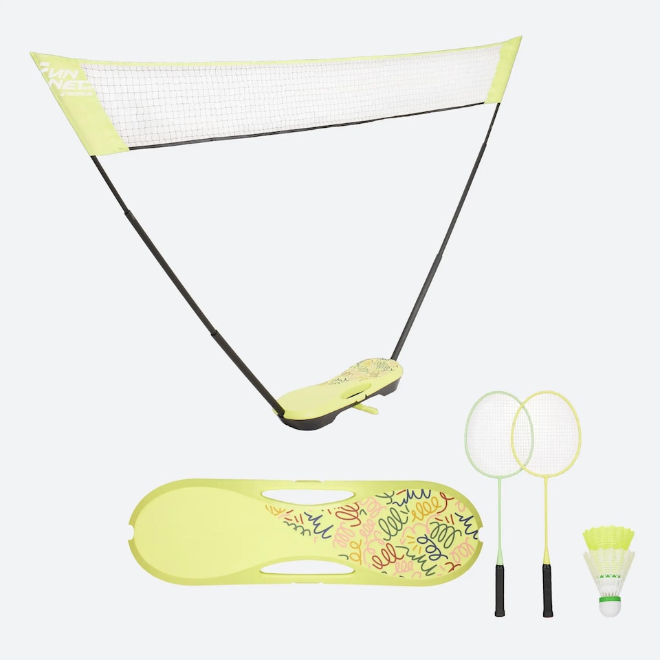 image 1 of Decathlon BADMINTON NET  Fun set 3 Meter Yellow Pop