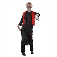 Zombie High Priest Fancy Dress Costume Adult Mens Large / Extra Large