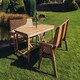 image 1 of Valley 4 Seat Set 2X2B Table - Timber - L220 x W180 x H95 cm - Garden Furniture - Minimal Assembly Required