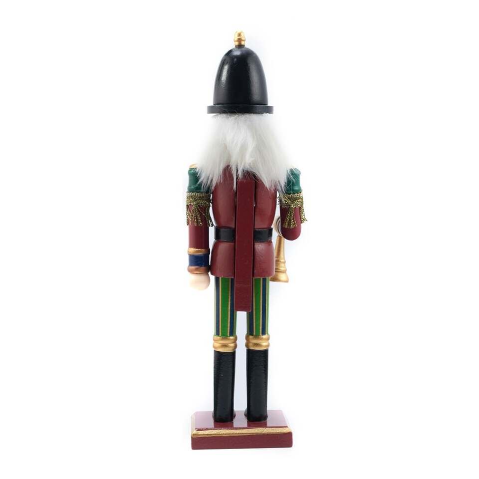 image 1 of Living and Home Wooden Nutcracker Soldier Figurine Christmas Ornament