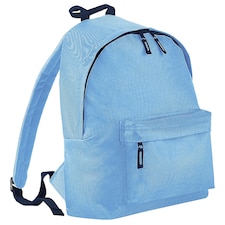 Bagbase Fashion Backpack / Rucksack (18 Litres) - Sky Blue/French Navy - One Size