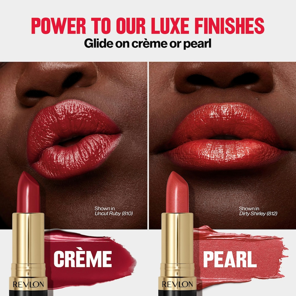 image 1 of Revlon Super Lustrous Lipstick with Moisturising Creamy Formula, Infused with Vitamin E and Avocado Oil, Porto Please N/A