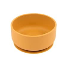 Tiny Dining Baby Silicone Suction Bowl - Ochre Orange