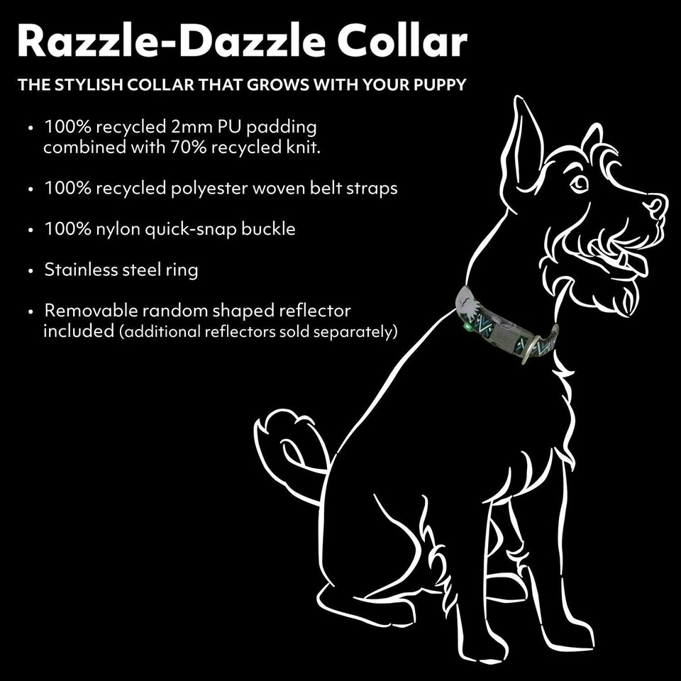 image 1 of Hurtta Razzle-Dazzle Small Dog Collar Padded Red 25-35cm