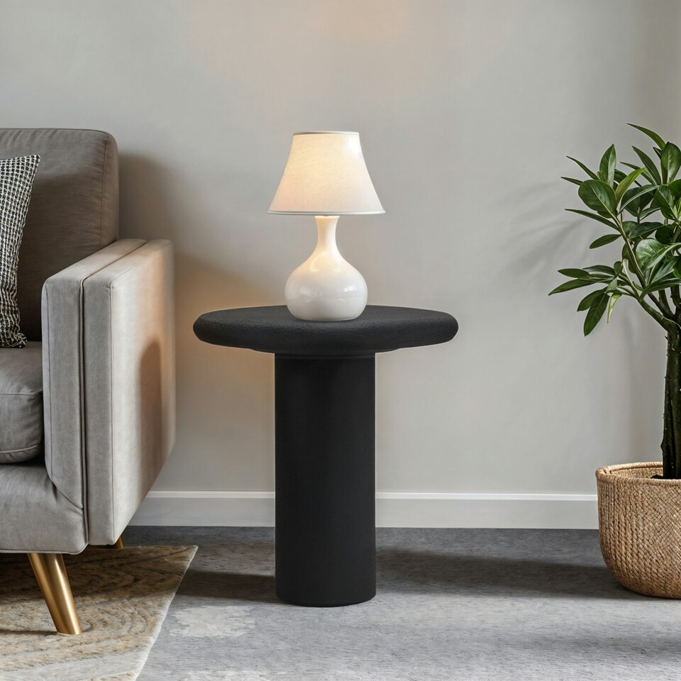 image 1 of Udaipur Pentagon Side Table Black