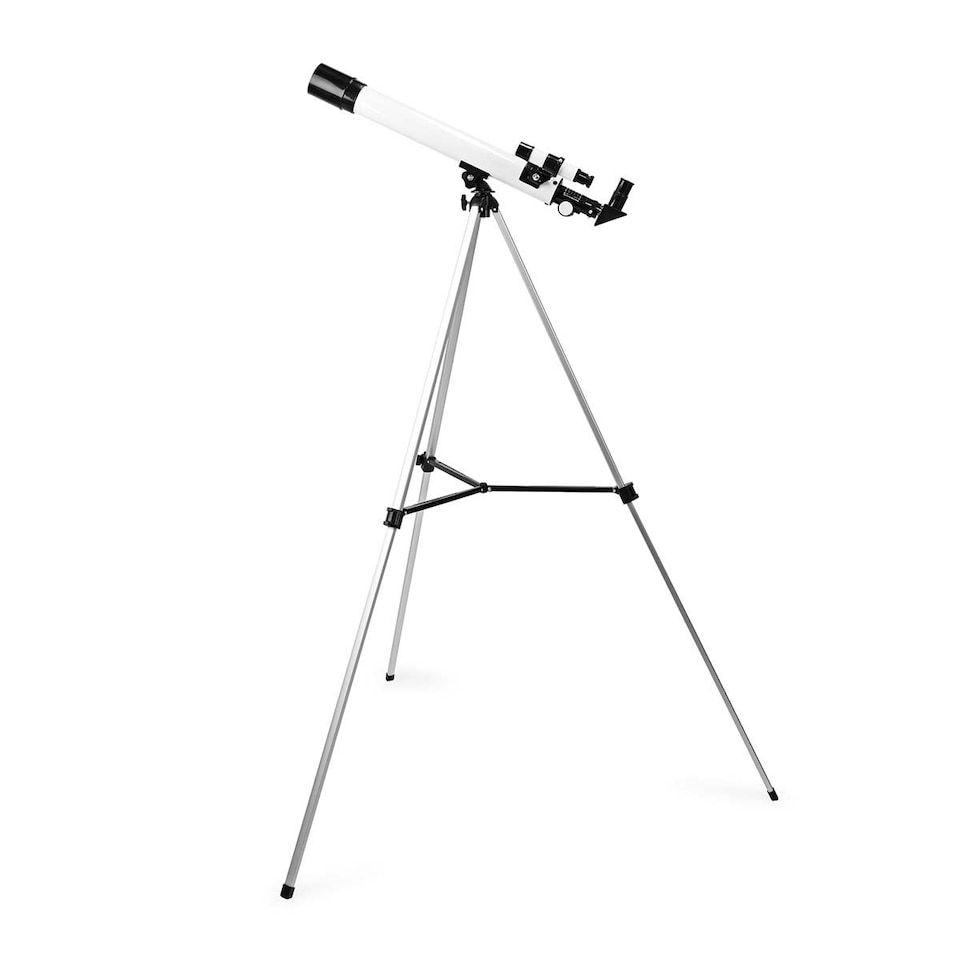 image 1 of Nedis 50/600 Refractor Telescope for Adults, Beginners & Kids, 50mm Aperture 600mm Focal Length (50x-100x), Compact & Portable with Adjustable Tripod, for Astronomy, Stars, Planet and Moon Watching