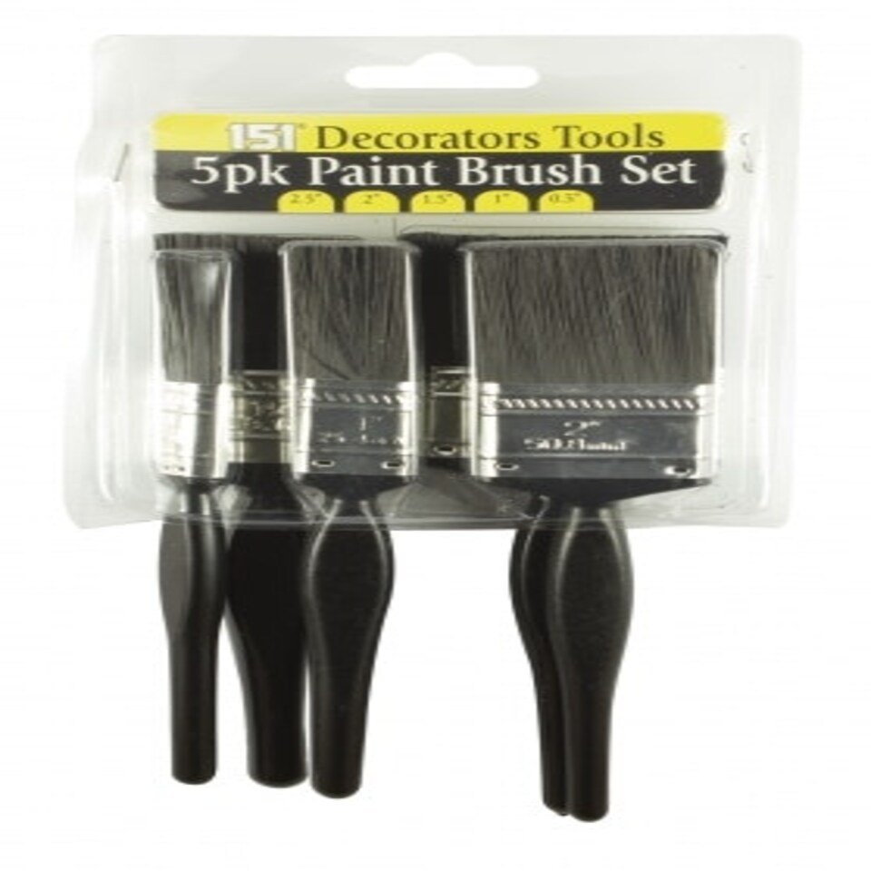 image 1 of 5 Piece Paint Brush Set