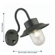 image 7 of Set of 2 Montford - Black Motion Sensor Outdoor Wall Lights Black | Clear