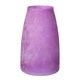 image 1 of Recycled Cloudy Frosted Glass Flower Vase - Berry - H26 x W17cm