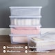 image 8 of Wham Crystal 5 x 32L Stackable Plastic Storage Boxes with Lids Black
