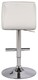 image 5 of Allegro Kitchen Bar Stool, Adjustable Height and Swivel Breakfast & Home Barstool, White