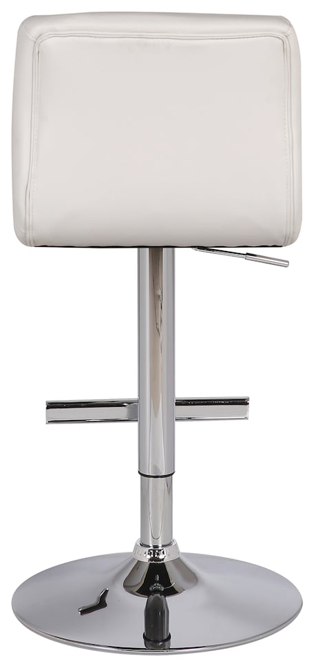 image 1 of Allegro Kitchen Bar Stool, Adjustable Height and Swivel Breakfast & Home Barstool, White