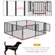 image 4 of PawHut 60cm 8 Panels Heavy-Duty Dog Playpen for Small Dogs