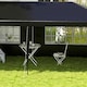 image 8 of Outsunny 6m x 3m Garden Gazebo Marquee Canopy Party Tent Canopy Patio Black