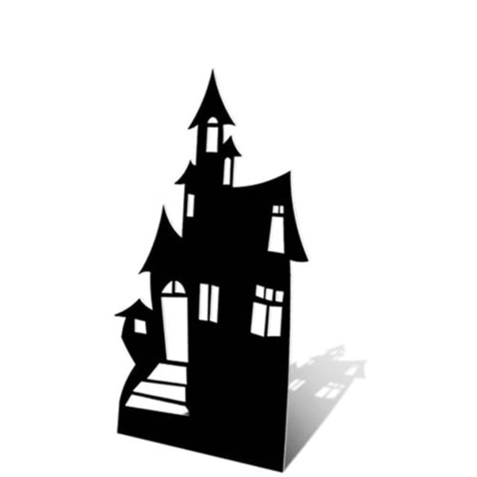 Haunted House Small Halloween Star Mini Cardboard Cutout 98cm