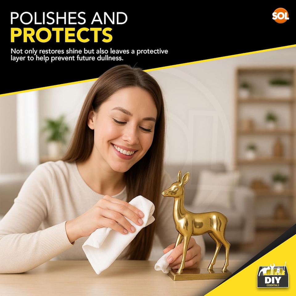 image 1 of 3pk Metal Polish Cream 45ml – Cleans & Restores Brass, Copper, Chrome, Silver, Aluminium & Steel, Removes Tarnish & Oxidation for Lasting Shine