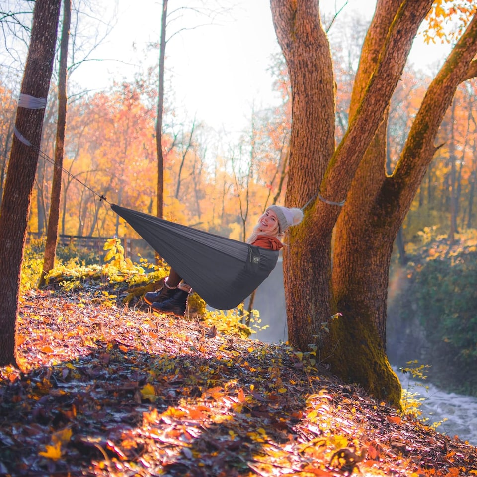 image 1 of Sub 6 Hammock - Ultralight Compact Travel Hammock | Grey | Grey