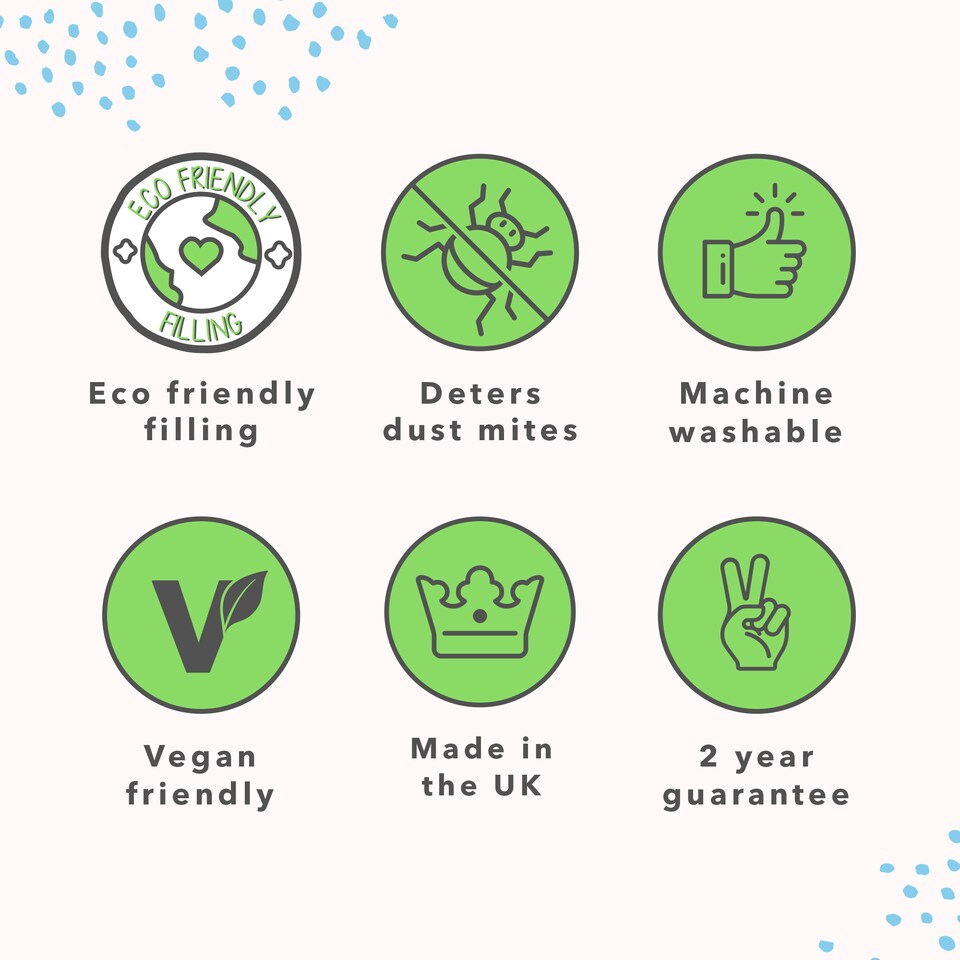 image 1 of Snug Anti-Allergy Get Fresh Bed Pillows, 2 pack, Breathable and Hypoallergenic