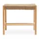 image 1 of Bandar Natural Rope Weave Small Bench Cream