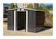 image 1 of Groundlevel 6x8 Foot Galvanised Metal Garden Storage Shed With Sliding Door