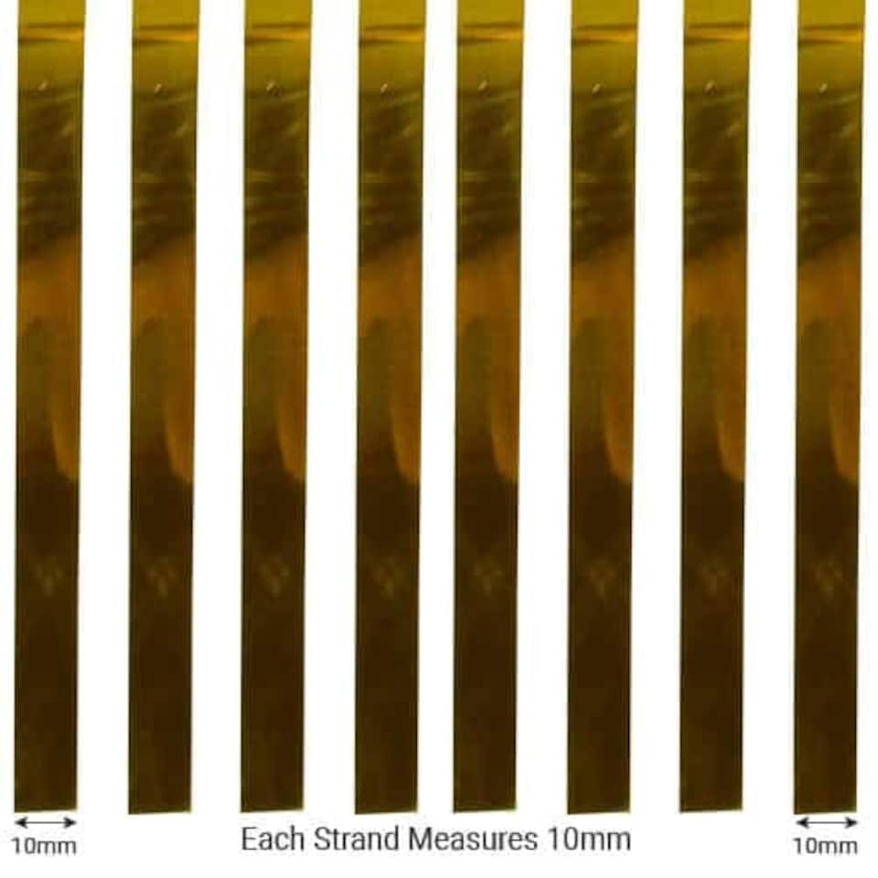 image 1 of Baby Blue Foil Door Curtain Backdrop 92cm x 244cm - Pack of 10