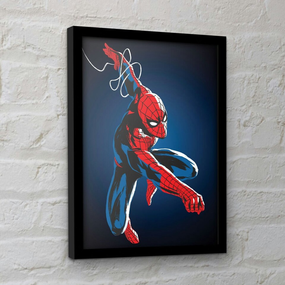 image 1 of Spider-Man (Web Line 2) Framed 30x40cm Print