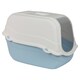 image 1 of Extra Large Enclosed Cat Litter Tray Filter Box Hooded Large Scoop Toilet Potty | Blue | 1