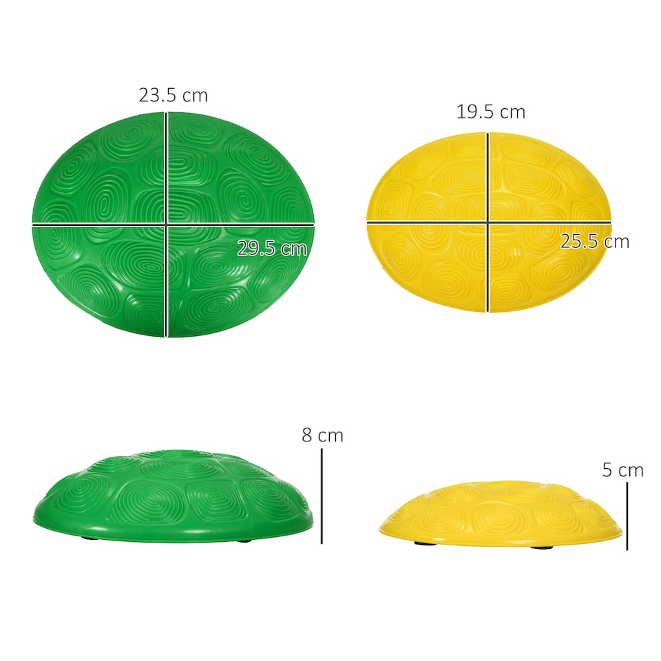 image 1 of ZONEKIZ 8PCs Balance Stepping Stones w Non-Slip Mats for Ages 3-8 Years