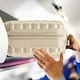 image 5 of 40x30x20cm Wizz Air & Vueling Maximum Size Free Cabin Carry On Lightweight 4 Wheel ABS Hard Case Suitcases Cabin Carry On Hand Luggage Cream | Champagne | Cabin Bag