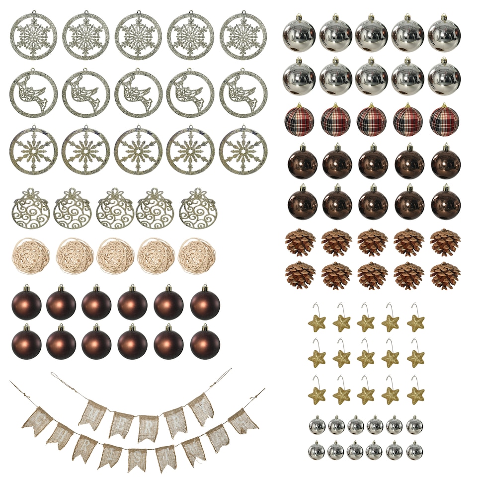 image 1 of HOMCOM 6ft Pre Lit Artificial Christmas Tree Holiday Decor with 150 Warm White LED Lights and 650 Tips, Banner, Ball, Tag, Tree Decoration, Auto Open