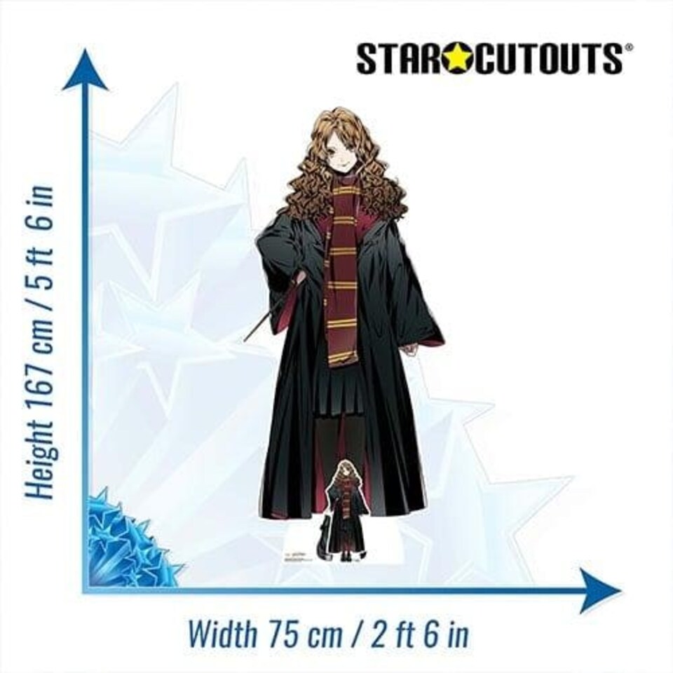 image 1 of Hermione Granger Anime Style Harry Potter Lifesize Cardboard Cutout 167cm
