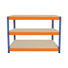 S-Rax 3 Tier Workbench - 120cm x 60cm x 90cm Orange