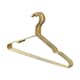 image 1 of Harbour Housewares Metal Clothes Hangers - Gold - Pack of 10