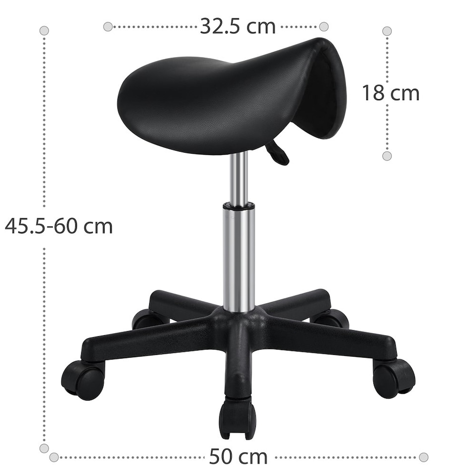 image 1 of Yaheetech Adjustable Salon Chair for Massage Black