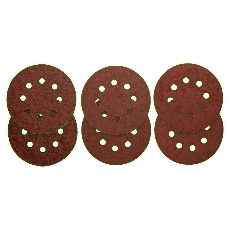 image 1 of 125mm 5" Hook And Loop Sanding Sander Abrasive DA Discs Mixed Grit 30pc