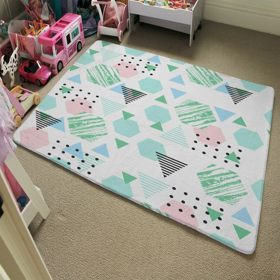 image 1 of Geometric Shapes (Rug) Multi | Large: 140x200cm