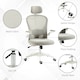 image 8 of Vinsetto Mesh Office Chair with Headrest, 4D Lumbar Support, Flip-up Arm
