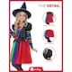 image 6 of Rainbow Witch Girls Fancy Dress Costume Kids Medium - Age 7-9