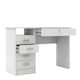 image 5 of Function Plus Desk 5 Drawers in White