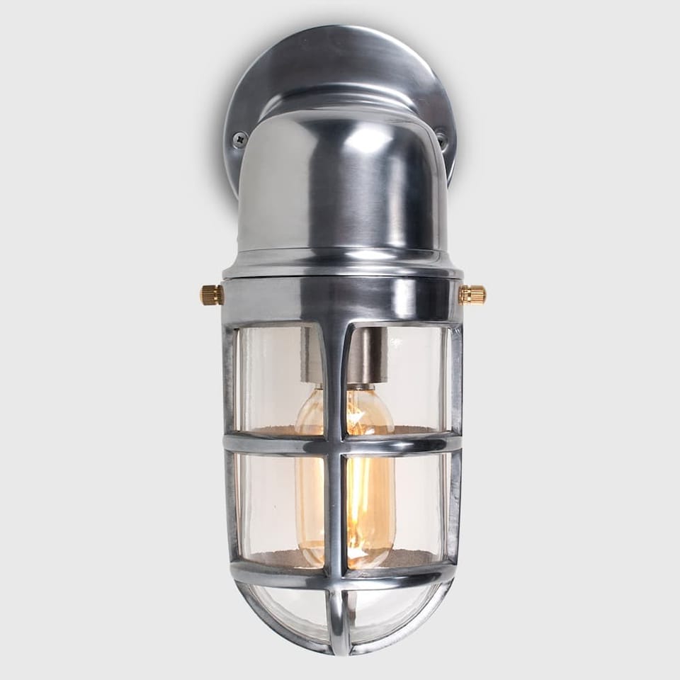 image 1 of ValueLights Quay Chrome Nautical Fisherman Metal Outdoor Wall Light