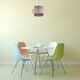 image 7 of Pink and Grey Two Tier Light Shade | Grey | Grey cotton with pink cotton detail | 1