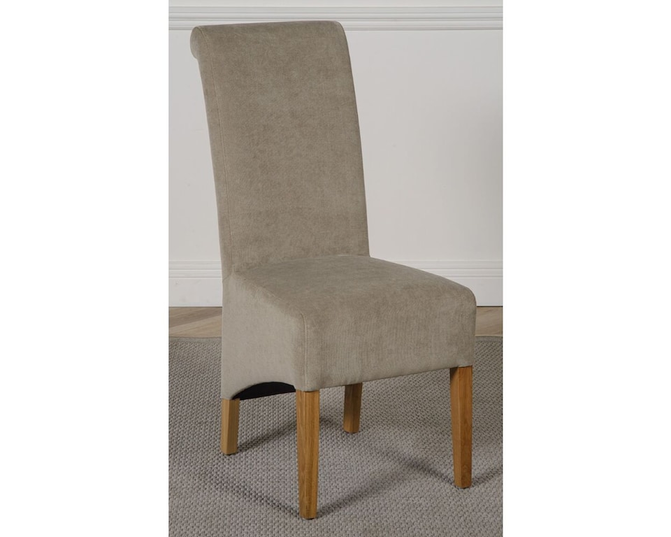 image 1 of Richmond 140-220cm Oak Extending Dining Table & 6 Montana Fabric Chairs | Grey | Grey