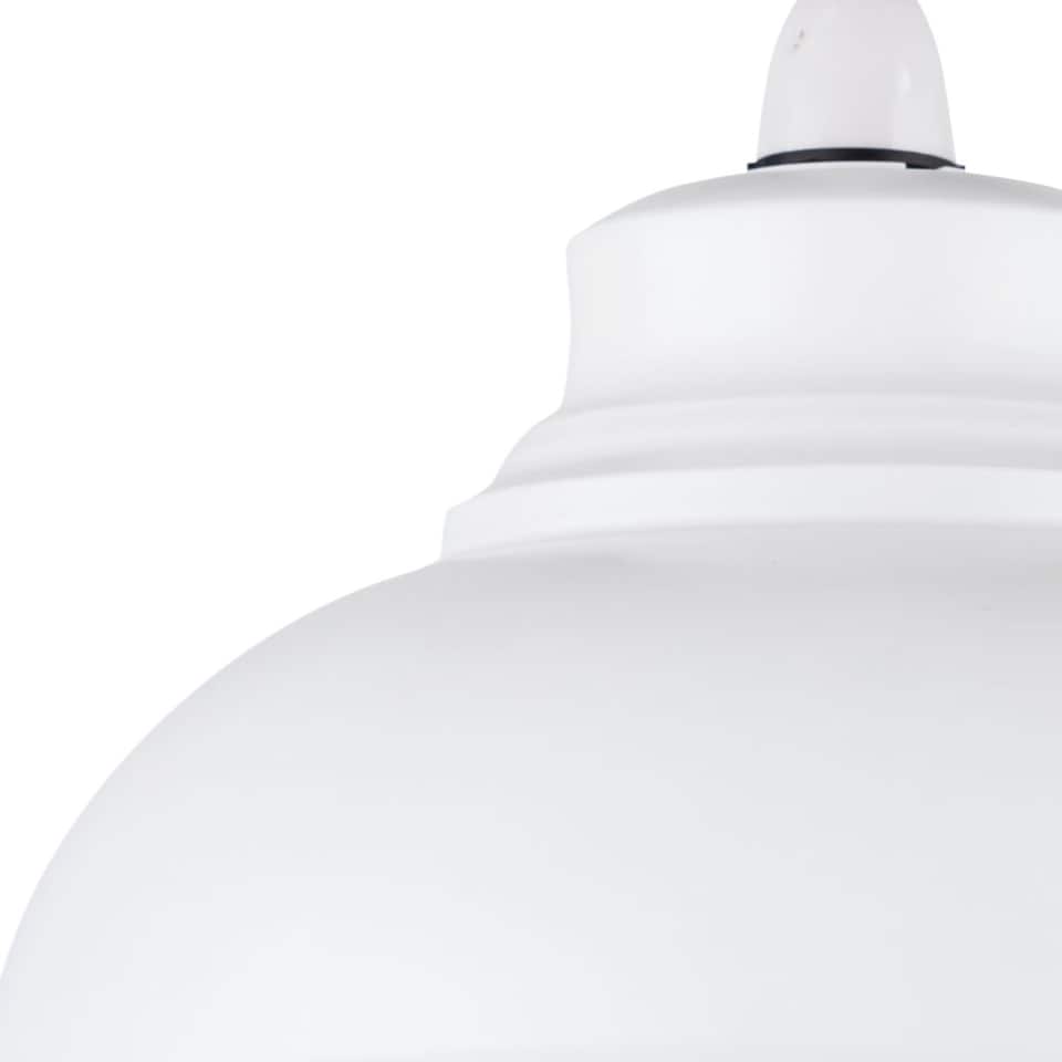 image 1 of Domed - Cream Easy Fit Metal Pendant Shade | White | Large | 1