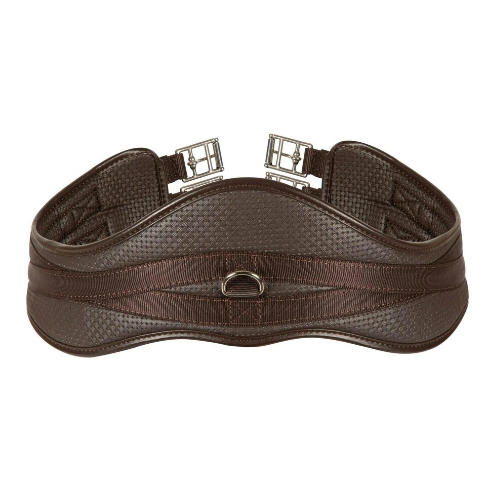 image 1 of Shires Anti-Chafe Anatomic Girth - With Elastic Black | Colour: Black
Size: 46