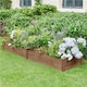 image 2 of Yaheetech 62.5 cm W Wooden Raised Garden Bed-Dark Brown | Brown | Dark Browm | 241.5 cm L x 62.5 cm W x 27 cm H | 1