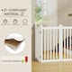 image 5 of Yaheetech 4-Panel Pet Puppy Fence with Two Support Feet, 50 × 90.5 cm | White | Not provided
