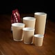image 2 of Ribbed Kraft Paper Hot Drinks Cup 340ml - Pack of 25